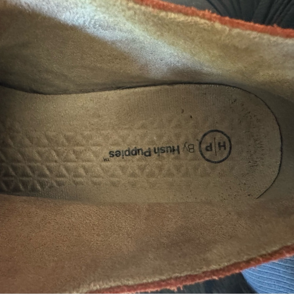 🧡 H.P. by Hush Puppies Moyen Orange Suede Booties – Size 7 - Picture 5 of 6